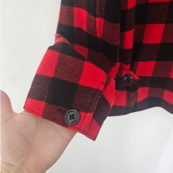 Ralph x Ralph Lauren Women's Red Black Wool Buffalo Check Plaid Jacket Small - Picture 6 of 6